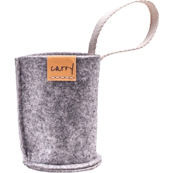 CARRY Калъф за бутилка - 0, 4 л - сиво