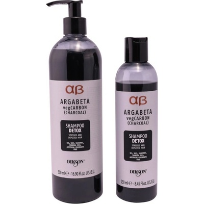 Dikson ArgaBeta vegCarbon vegánsky čistiaci šampón na báze aktívneho uhlia 250 ml