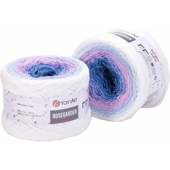 YARNART Rose Garden 301 Pink Blue Плетива прежда (Rose Garden 301)