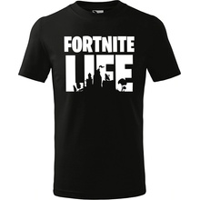 T-ričko Fortnite detské tričko Fialová Biela