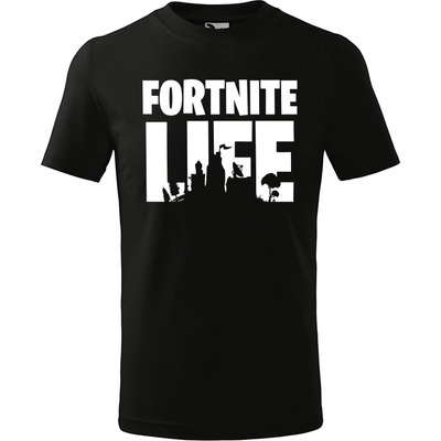 T-ričko Fortnite detské tričko Fialová Biela