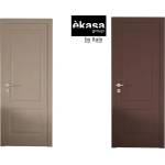 èkasa group Интериорна врата с каса EKASA KUADRA 80x210х12 см, Панти, Магнитна Брава, Дясна, Дърво, Два цвята Tortora/Cacao (KU-800/TORT/CACAO)