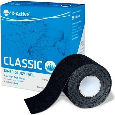 K-Active Tape Tejpovací páska černá 5 cm x 5 m