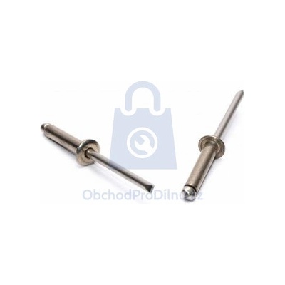 Nýt trhací nerezový, plochá hlava, DIN 7337, nerez A2/nerez A2 4,8 x 12, balení 500 ks – Zboží Mobilmania