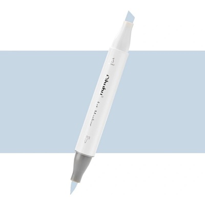 Lihová fixa OHUHU oboustranná Brush & Chisel, Blue Grey 3 (BG03)
