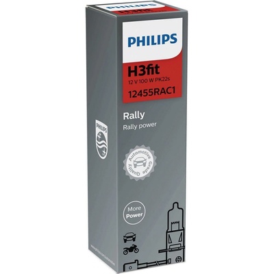 Philips Rally H3 PK22s 12V 100W 12455RAC1