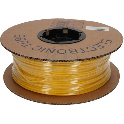 PVC овална тръба за маркиране, диаметър 2, 0-2, 8mm, напречно сечение 0, 75-1, 0mm, Жълт, 100m (BF25Z)