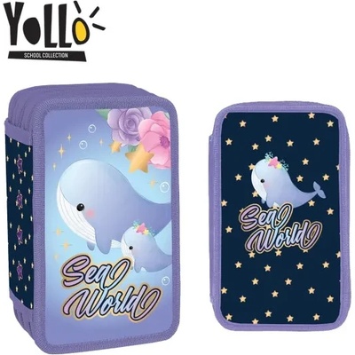 YOLLO Несесер YoLLo с 3 ципа, 38 части SEA WORLD