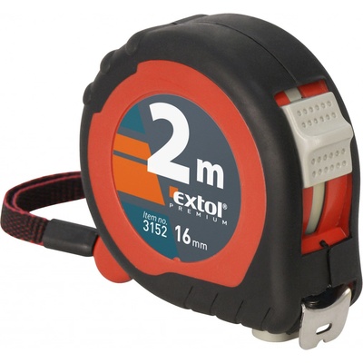 Extol Premium svinovací, 2m, šířka pásku 16mm 3152