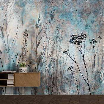 Image 1 of Decono Фототапет Сини Цветя