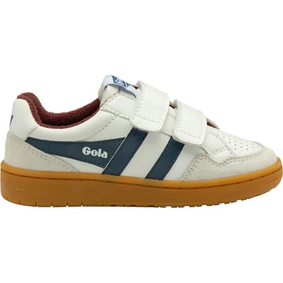 Gola Детски маратонки Gola Kid's Eagle Strap Sneakers - White / Moonlight / Burgundy / Gum - размер 9K (UK) (702-3222-0312)