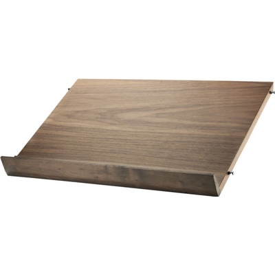 String Polica String Magazine Shelf 58 x 30, walnut
