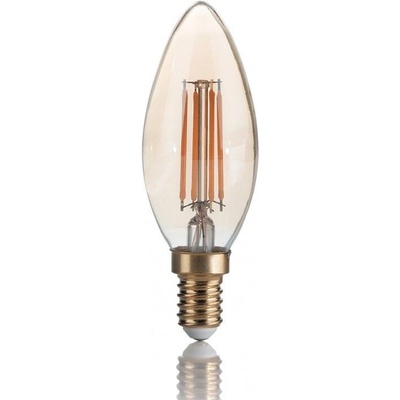 Lampadina VINTAGE LED filamentová žárovka E14 4W 370lm 2200K nestmívatelná, jantarová