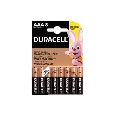 Duracell Алкална батерия Duracell, AAA, LR6, 1.5 V, 8 броя, office1_2080120047