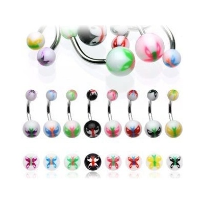 Šperky4U piercing do pupíku banánek BA01037-Y