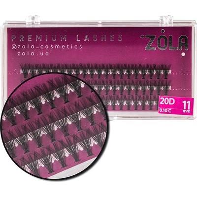 Zola Premium Cluster Lashes umělé trsové řasy 20D délka: 11 mm