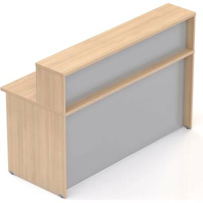 Nábytek Designový cz NLKA16 05 Recepční pult Komfort dub / šedý