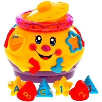Majlo Toys multifunkční kotlík s vkládačkou Funny Pot žlutý