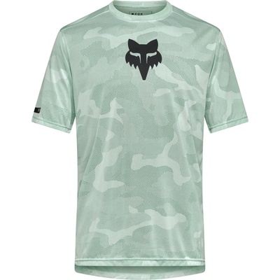FOX Racing Мъжка фланелка с къс ръкав за колоездене FOX Racing Ranger Tru Dri S/S Jersey Cycling jersey - Frost - размер XL (056-3244-1314)