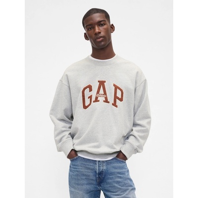 GAP Oversize mikina Heavyweight sivá
