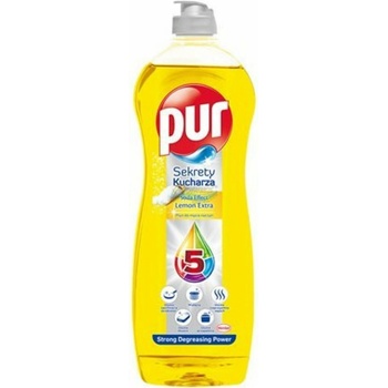 PUR Power Extra Lemon prípravok na umývanie riadu 750 ml