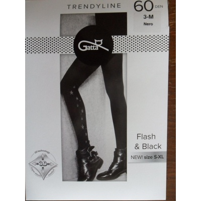 Gatta Flash&black 02 60 DEN nero-černé