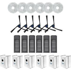  Mobilly комплект резервни четки, филтри, мопове и торбички за Ecovacs X2 Omni, X2 Combo 24 бр (set ecovacs x2 omni 24 pcs)