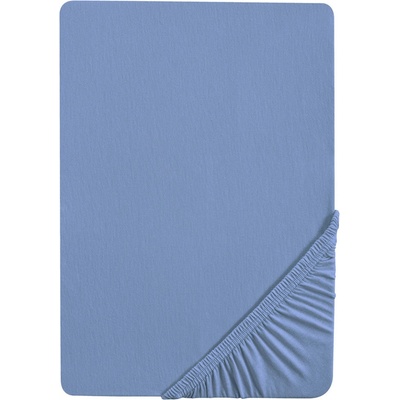 Biberna Žerzejové napínací prostěradlo modré 140-160x200