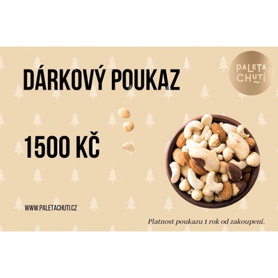 Paleta chutí Vánoční dárkový poukaz 1500 Kč