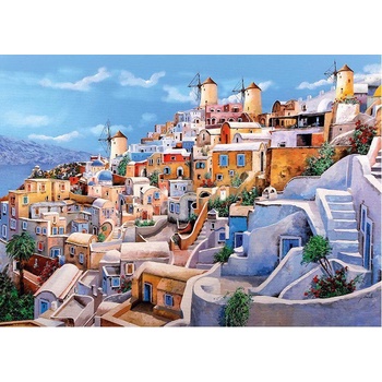 Image 1 of Cherry Pazzi - Puzzle Color di Santorini - 1 000 piese
