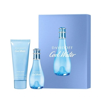 Davidoff Cool Water Тоалетна Вода 30 мл + Лосион за Тяло 75 мл- Подаръчен Комплект за Жени