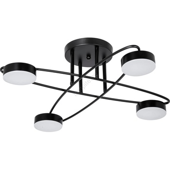 Venti LED плафониера 4x7W 230V 3000-6000K Ø60 см черна (VE0523)