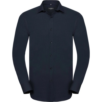 Russell elastická košile Ultimate dlouhý rukáv 960M navy jasná