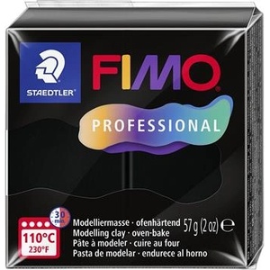 FIMO Пластелин, 57 g, горим, FIMO "Professional", черен 8040-9 (8040-9)