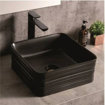 Image 1 of Inter Ceramic Порцеланов умивалник БЛЕЙК 878b ЧЕРЕН (878)