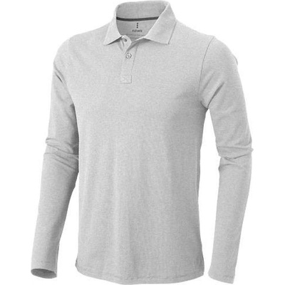 Elevate Oakville Long Sleeve Polo sv. sivý melír