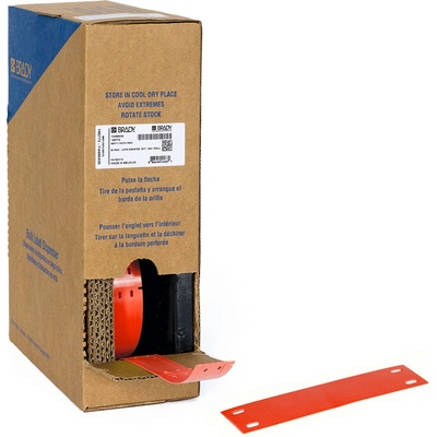 Brady BM-15x75-7643-RD / 312174, Bulk Linerless B-7643 кабелни етикети, 15 mm x 75 mm (312174)