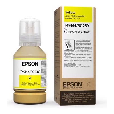 EpsonSublimation Epson Dye Sublimation ink ( T49N4 )- Yellow 140 ml for Epson F100 & F500 (C13T49N400)