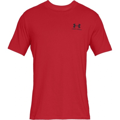 Under Armour Sportstyle left chest SS červené