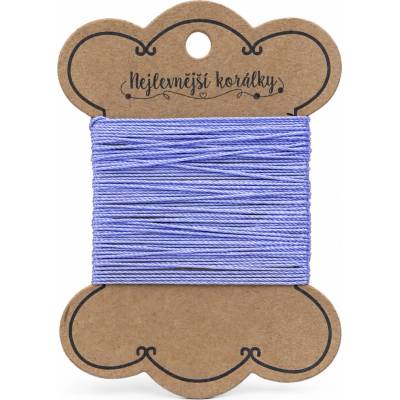 Polyesterová šňůra - fialová - ∅ 0,8 mm Množství: 10 m