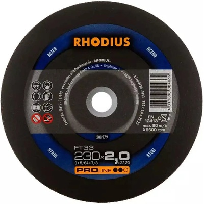 Rhodius Rezný kotúč 230 x 2,0 x 22,23 mm FTK33 200995