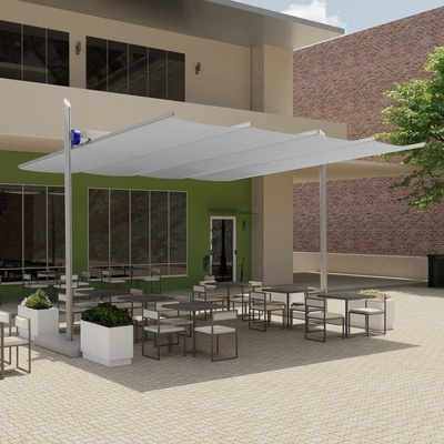Platinum Nepremokavá Harmonika Pergola Maistra 4x4 m White