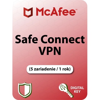 McAfee Safe Connect VPN 5 lic. 12 mes.