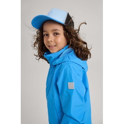 Reima Детска памучна шапка с козирка Reima Lippava в синьо с изчистен дизайн (5300148A.PPYH)