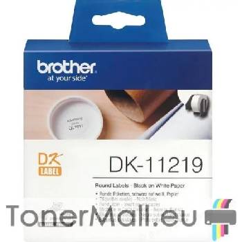 Image 1 of Brother Round Paper 1/2" label Brother DK-11219