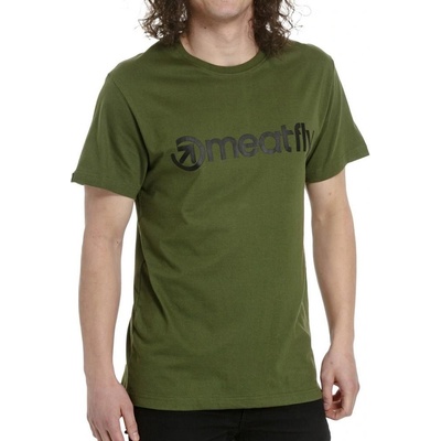 Meatfly pánské tričko MF Logo Olive