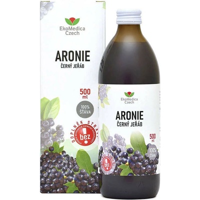 EkoMedica Aronie Černý jeřáb 100% šťáva 500 ml