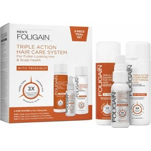 Foligain sada proti padání vlasů muži Triple Action šampon 100 ml + kondicionér 100 ml + sérum 30 ml dárková sada