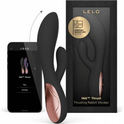 LELO INA Thrust Black přírazový rabbit vibrátor
