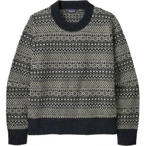 Patagonia Дамски вълнен пуловер Patagonia Women's Recycled Wool Crewneck Sweater Wool jumper - Fireside: Sunken Blue (105-3165-1212)